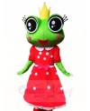 Frog Princess in Red Dress Mascot Costumes Animal 