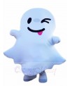 Winking White Ghost Spirit Mascot Costumes Halloween