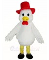 Red Hat White Hen Mascot Costumes Poultry