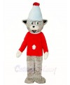 Gray Christmas Bear in Red Shirt Mascot Costumes Animal 