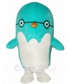 Blue Bird Penguin with Glasses Mascot Costumes Animal