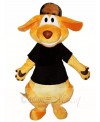 Black Shirt and Hat Kangaroo Mascot Costumes Animal 