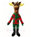 Dark Brown Christmas Deer Moose Mascot Costumes Animal