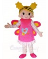 Pink Butterfly Girl Mascot Costumes People