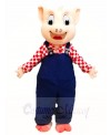 Blue Overalls Pig Mascot Costumes Animal 