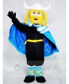 Thor the Giant Viking with Blue Cloak Mascot Costumes People 