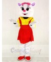 Red Female Cat Mascot Costumes Animal 