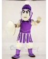 Purple Spartan Trojan Knight Sparty with Shield Mascot Costumes People