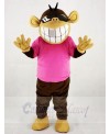 Funny Monkey in Pink T-shirt Mascot Costumes Animal 