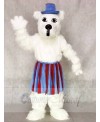 White Scottie Dog with Skirt & Tam Mascot Costumes Animal