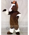 Cute Brown Shirley Shire Horse Mascot Costume