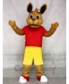 High Quality Red Shirt Kangaroo Mascot Costumes Animal 