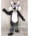 High Quality Dark Gray Wolf Mascot Costumes Animal