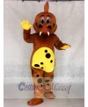 Golden Brown Dinosaur Mascot Adult Costumes Animal