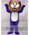 Custom Color Purple Cute Andy Lion Mascot Costumes