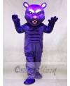 Cute Purple Muscle Panther Mascot Costumes Animal