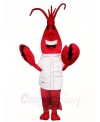 Red Lobster Mascot Costumes in White Shirt Sea Animal