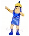 Blue Spartan Warrior Mascot Costumes People