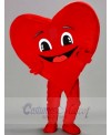 Happy Red Heart Mascot Costumes