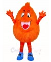 Fluffy Orange Monster Mascot Costumes 