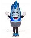 Blue Gas Flame Mascot Costumes