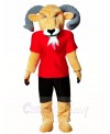 Ram with Red Shirt Mascot Costumes Animal