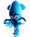 Blue Squid Fish Aquarium Mascot Costumes  