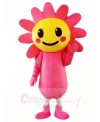 Pink Sun Flower Mascot Costumes Plant 