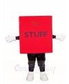 Red Stuff Cube Mascot Costumes