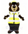  Traffic Police Brown Bear Mascot Costumes Animal