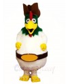 Green Head Rooster Mascot Costumes Animal Poultry Farm