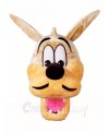 Brown Wolf HEAD ONLY Mascot Costumes Animal