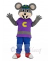 Cute Chuck E. Cheese Mouse with Green Hat Mascot Costume