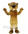 Brown Beaver Mascot Costume Animal Adult