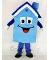 Realistic Blue House Mascot Costume School