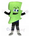 Neon Green Lightning Bolt Mr. Electric Lightning Bolt Mascot Costumes