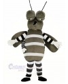 Gray Mosquito Mascot Costume Animal	