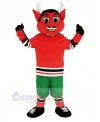 New Jersey Red Devil with Green Trousers Mascot Costume