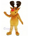 Brown Reindeer Mascot Costume Christmas Xmas