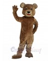 Cute Brown Bear with Black Eyes Mascot Costume