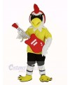 Rooster with Guitar Mascot Costume Animal