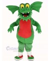 Dark Green Dragon Mascot Costume