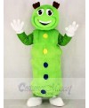 Cute Green Caterpillar Mascot Costume Cartoon