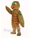 Green and Brown Sea Turtle Mascot Costume Animal