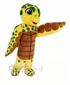 Brown and Yellow Sea Turtle Mascot Costume Animal