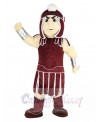 Dark Red Spartan Trojan Knight Sparty Mascot Costume