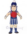 Blue Spartan Trojan Knight Sparty with Red Chest Mascot Costumes 