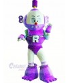 Purple Robot Plush Adult Mascot Costume College  