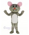 Gray Mouse with Red Nose Mascot Costume