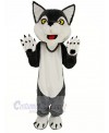 Cute Gray Wolf Mascot Costume Animal